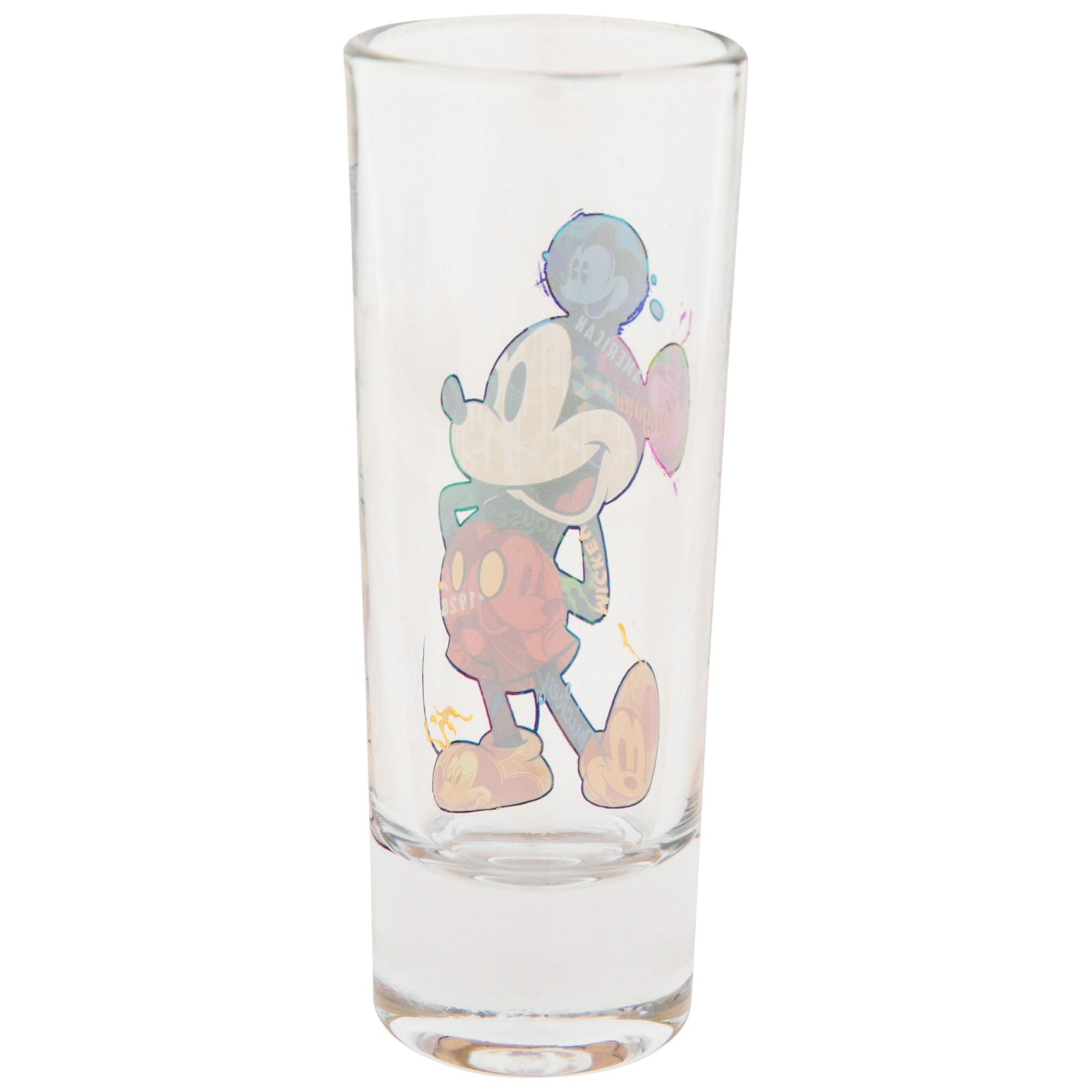 Mickey Mouse Color Collage Colored Bottom Collection Shot Glass